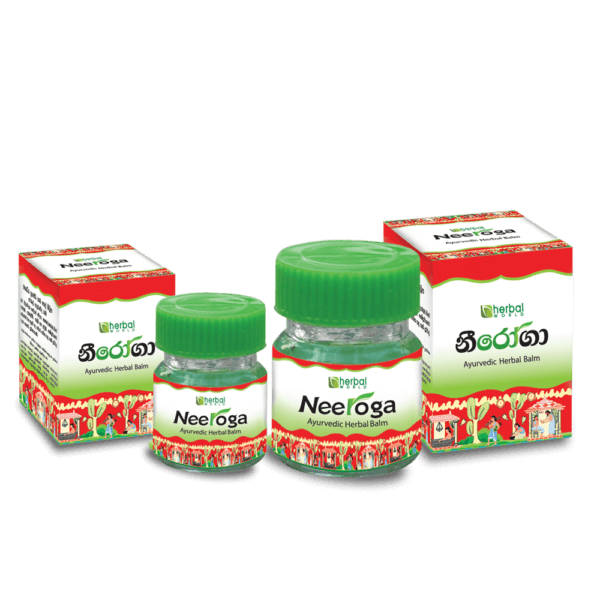 Neeroga herbal balm for pain, Neeroga balm comes with different size to the market and it is an effective remedy for muscular pain, sprain, cramp, bruises, and headache and breathing difficulties. best selling herbal balm in sri lanka. Ayurwedic balm for ayurweda tratments